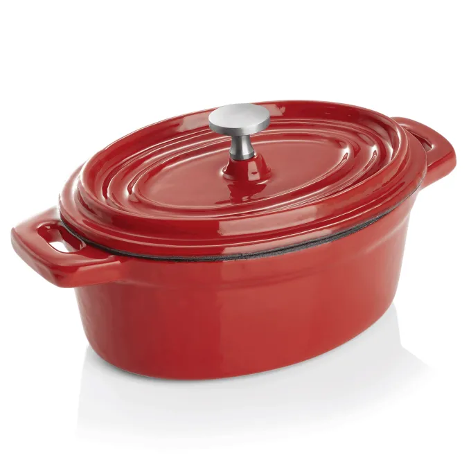 Cocotte en Acier Inoxydable rouge L 125 mm l 95 mm H 65 mm - Was Germany