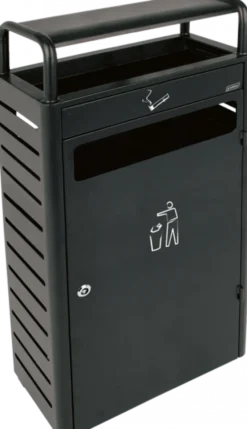 Combiné Collecteur de Déchets 43L avec Cendrier 5,9L - Probbax