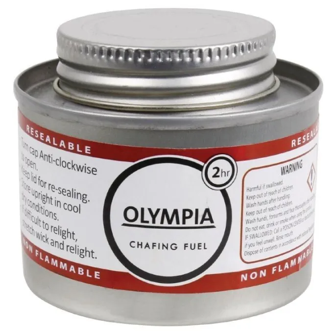 Combustible liquide Chafing Dish 12 capsules 2 heures - Olympia