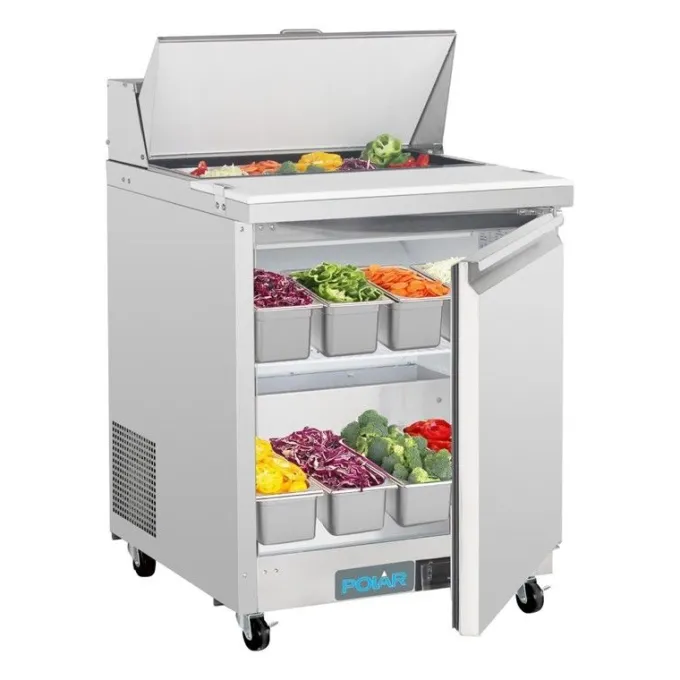 Comptoir de Préparation Réfrigéré Positif 1 Porte Série U 154 Litres - Polar