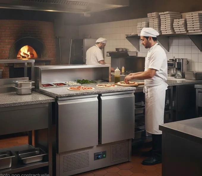 Comptoir à pizza GN1/1 PT920 - TEFCOLD
