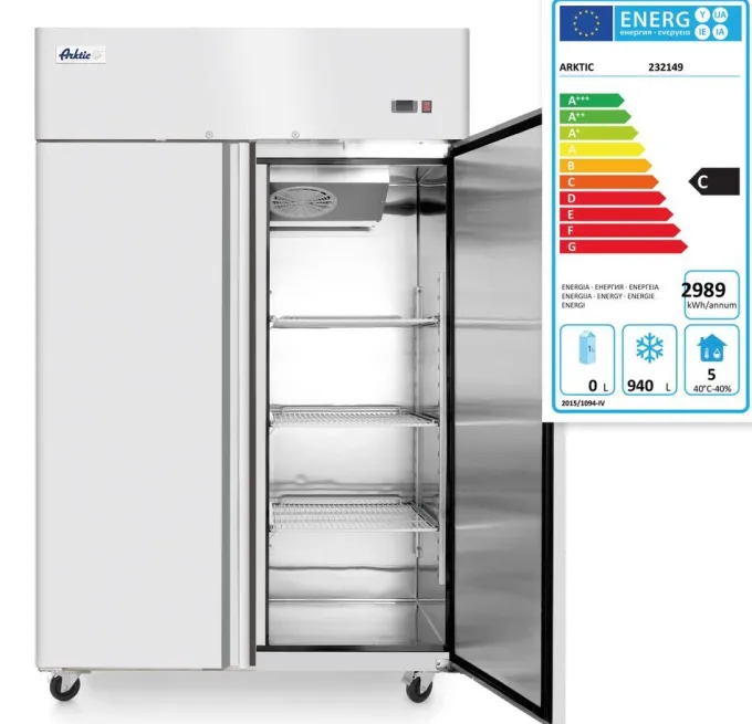 Congélateur avec double portes Profi Line 1240 L Arktic GN 2/1 - Hendi