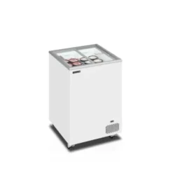 Congélateur coffre avec couvercles coulissants vitrés plats - 108 Litres - TEFCOLD