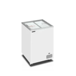 Congélateur coffre avec couvercles coulissants vitrés plats - 108 Litres - TEFCOLD