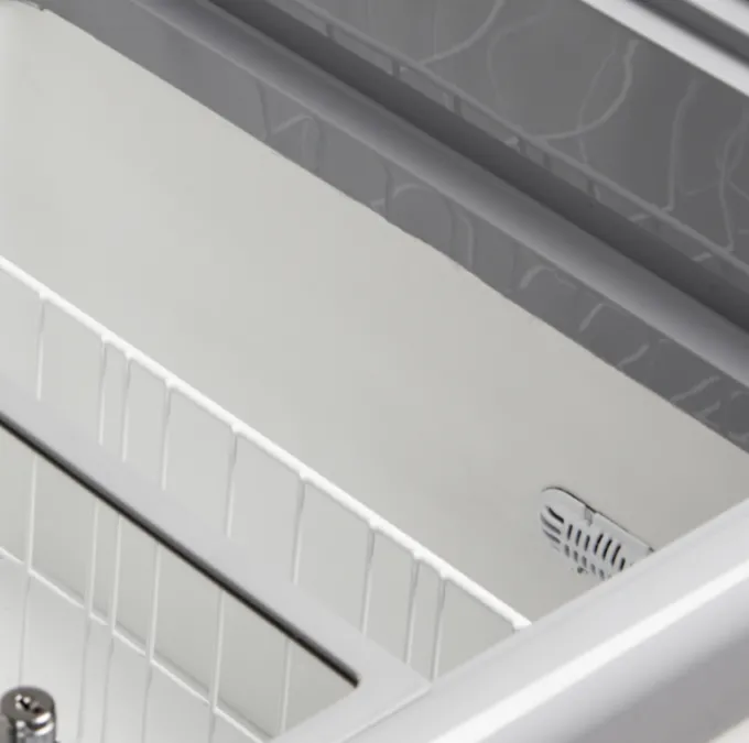 Congélateur coffre de crème glacée élégant avec couvercles coulissants vitrés plats 367 L - TEFCOLD
