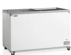 Congélateur coffre de crème glacée élégant avec couvercles coulissants vitrés plats 367 L - TEFCOLD