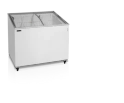 Congélateur coffre de Crème Glacée avec couvercles coulissants vitrés bombés 230 L - TEFCOLD