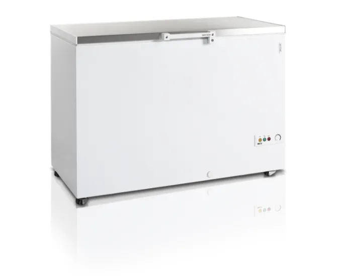 Congélateur Coffre FR405S SL Couvercle en Acier Inoxydable - 377 Litres - Tefcold