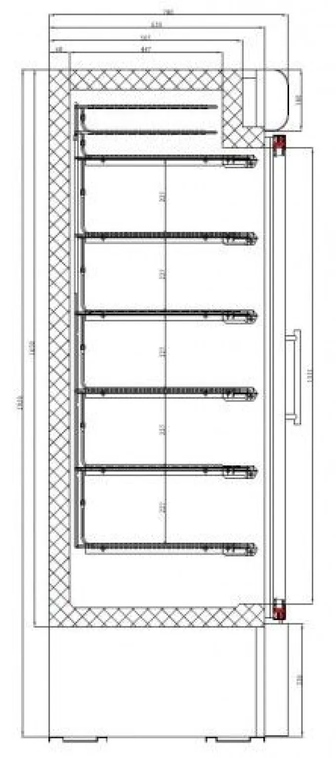 Congélateur porte vitrée - 578 Litres - Combisteel