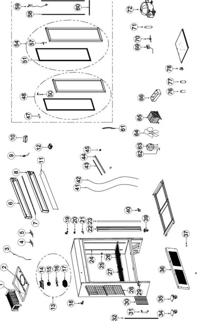 Congélateurs Verticaux de Vitrine UFSC1600GCP - TEFCOLD