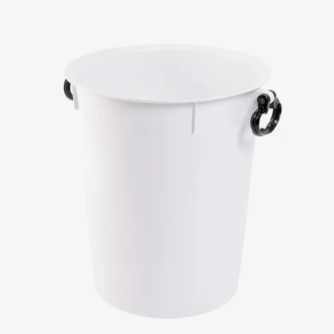 Conteneur alimentaire 50 L avec poignées noires - blanc - Gilac