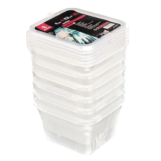 Conteneur de stockage avec couvercle - Bourgeat GN 1/6 - Lot de 6