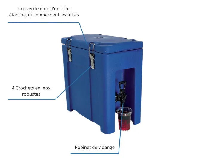 Conteneur Isotherme 10 L pour Liquides - L2G