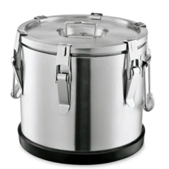 Conteneur isotherme pour le transport d'aliments en Acier au nickel-chrome 35 L H 350 mm Ø 420 mm - Was Germany