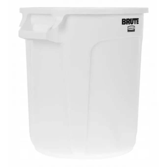 Conteneur professionnel rond blanc - 37,9 L - Rubbermaid