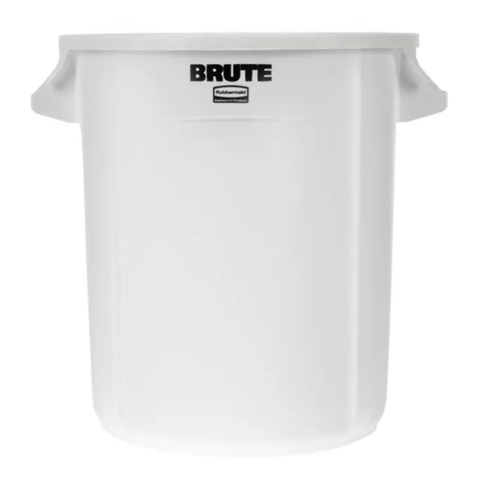 Conteneur professionnel rond blanc - 37,9 L - Rubbermaid