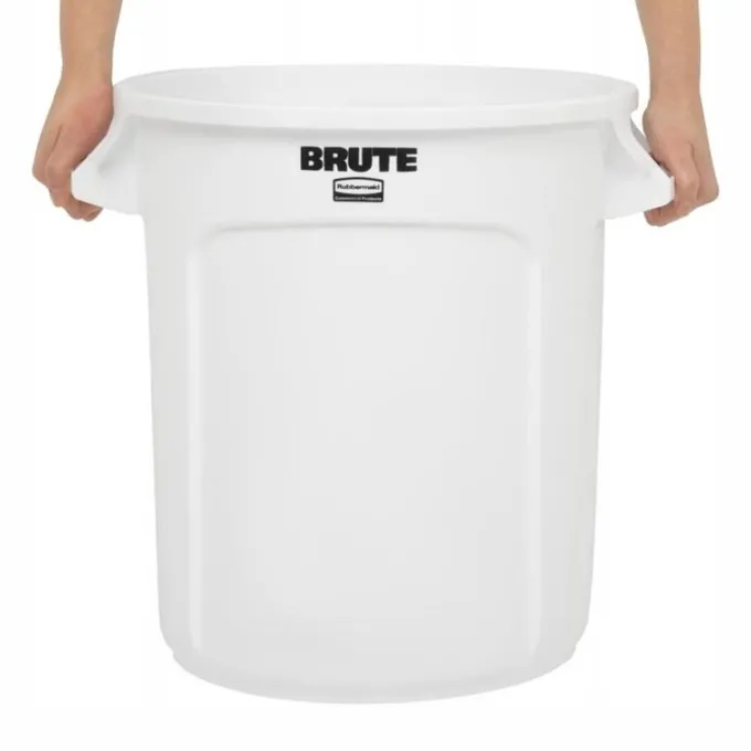 Conteneur professionnel rond blanc - 37,9 L - Rubbermaid