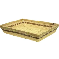 Corbeille Bambou Rectangle Tarko 38X29 Lot de 88 - Créapak