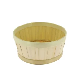 Corbeille Bambou Ronde Ø22X10 Lot de 20 - Créapak
