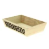 Corbeille Bois Rectangle Laser 28X18 Lot de 20 - Créapak