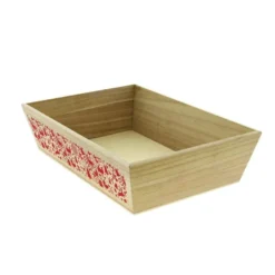 Corbeille Bois Rectangle Scandi 35X25 Lot de 20 - Créapak