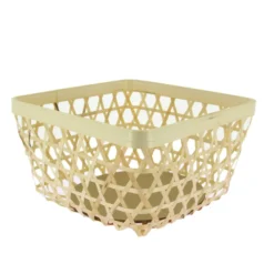 Corbeille carrée évasée Rossa 26x26 cm - Lot de 12 - Créapak