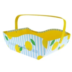 Corbeille Carton Anse Rabattable Bonheur 36X23 Lot de 12 - Créapak