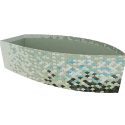 Corbeille Carton Bateau Ecailles 35X18 Lot de 16 - Créapak