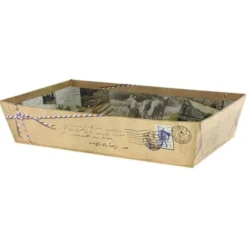 Corbeille Carton Rectangle Cottage 33X20 Lot de 30 - Créapak