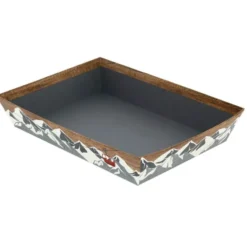 Corbeille Carton Rectangle Chalet 33X20 Lot de 30 - Créapak