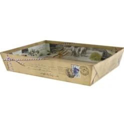 Corbeille Carton Rectangle Cottage 36X27 Lot de 30 - Créapak