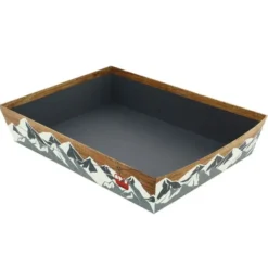 Corbeille Carton Rectangle Chalet 36X27 Lot de 30 - Créapak