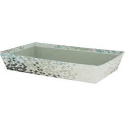Corbeille Carton Rectangle Ecailles 33X20 Lot de 30 - Créapak