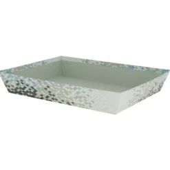 Corbeille Carton Rectangle Ecailles 36X27 Lot de 30 - Créapak