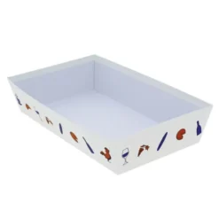Corbeille Carton Rectangle Hexagone 33X20 Lot de 30 - Créapak