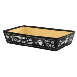 Corbeille Carton Rectangle Vintage 33X20 Lot de 30 - Créapak