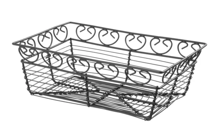 Corbeille en fil déco rectangulaire 230x150x(H)80 mm - Hendi