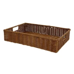 Corbeille Manne Polypropylène Carita Miel 50X35 Lot de 10 - Prolinea