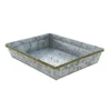 Corbeille Métal Rectangle Zinky 36X27 Lot de 38 - Créapak