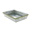 Corbeille Métal Rectangle Zinky 33X23 Lot de 38 - Créapak