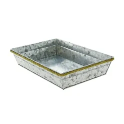 Corbeille Métal Rectangle Zinky 33X23 Lot de 38 - Créapak