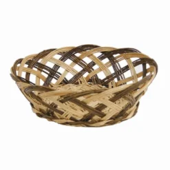 Corbeille Osier Ronde Brown Ø25 Lot de 30 - Créapak