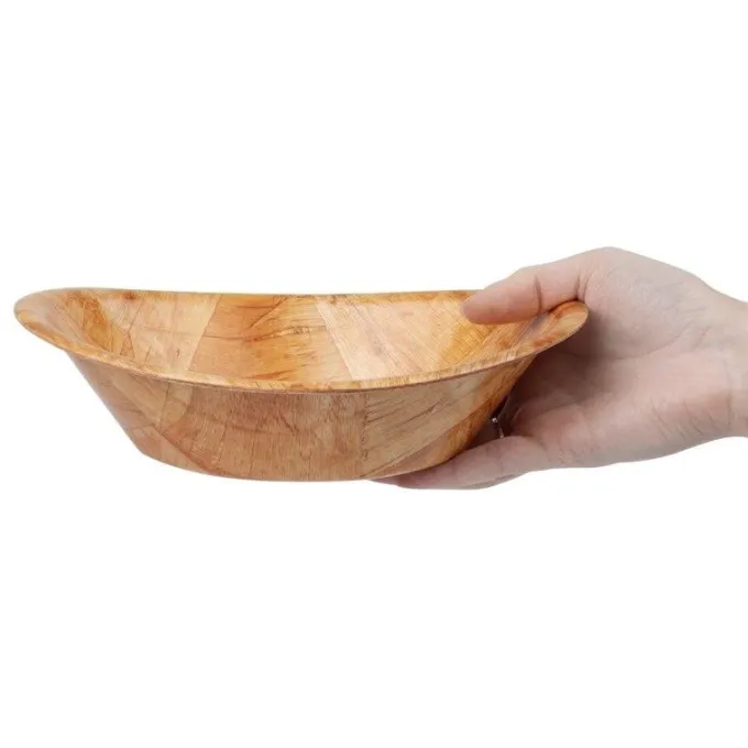 Corbeille ovale en bois petit modèle - 190 x 255 mm - Olympia