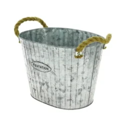 Corbeille Ovale Zinc Tentation 28X21 Lot de 16 - Créapak