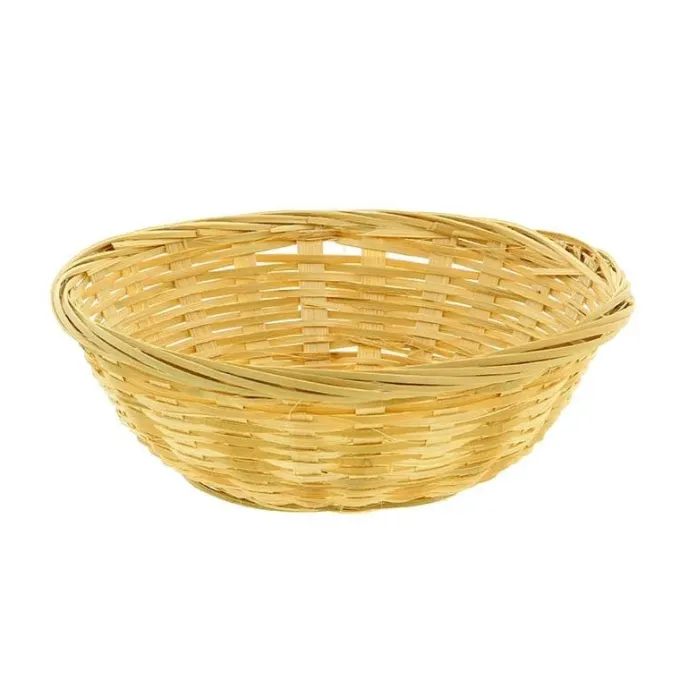 Corbeille à Pain Bambou Chine Ø18X6cm Lot de 6 Lot de 12 - Prolinea