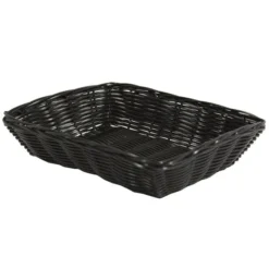 Corbeille Polypropylène Dordogne Noire 38X28 GM Lot de 20 - Créapak