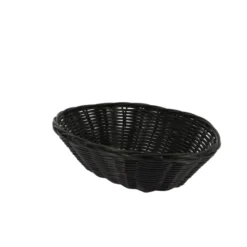 Corbeille polypropylène ovale Plastic 24.5x18 cm - Lot de 20 - Créapak