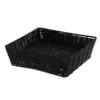 Corbeille Polypropylène Squarre Noire 25X25 Lot de 10 - Prolinea