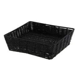 Corbeille Polypropylène Squarre Noire 25X25 Lot de 10 - Prolinea