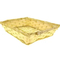 Corbeille Rectangle Éclisse Osier Campi 7Kg Lot de 20 - Créapak